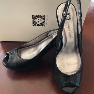 New! Anne Klein peep-toe sling-back heels. Size 6